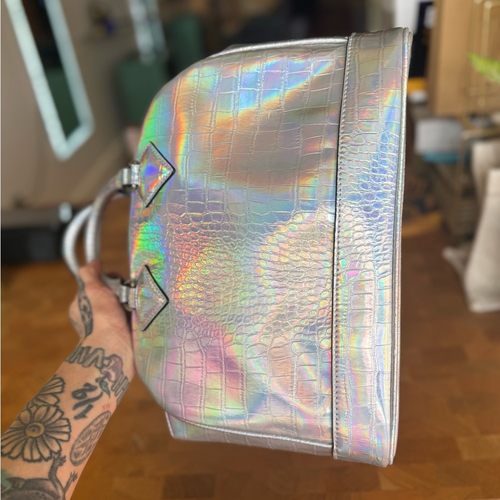 Never used Paris Hilton Holographic Croc-Embossed Women's Bag - Picture 10 of 17